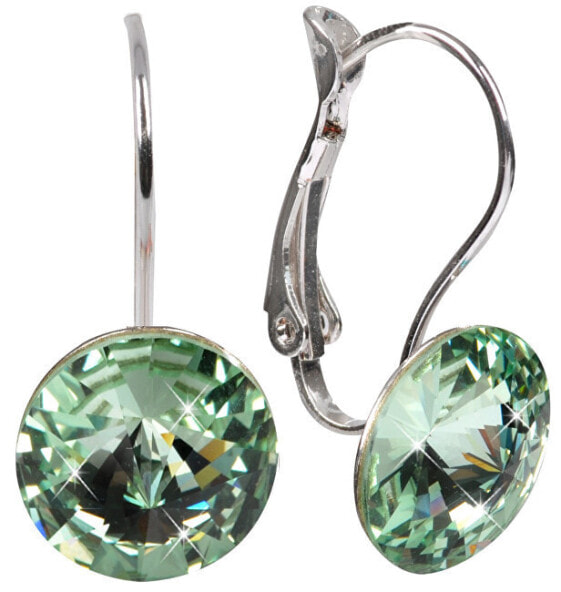 Elegant Rivoli Chrysolite earrings