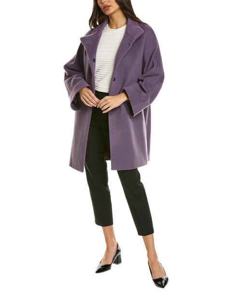 Cinzia Rocca Icons Wool & Cashmere-Blend Coat Women's Purple 46