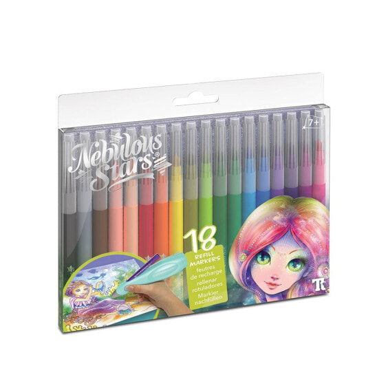 NEBULOUS Washable Markers 18 Pack (11352 Refill Pack)