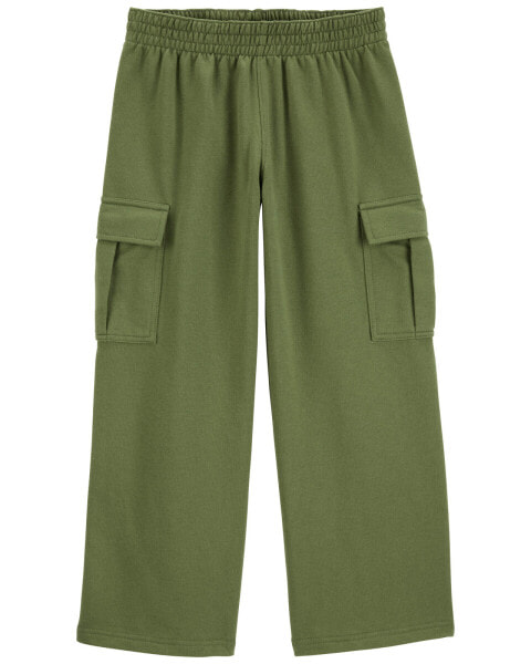 Kid Pull-On French Terry Cargo Pants 4