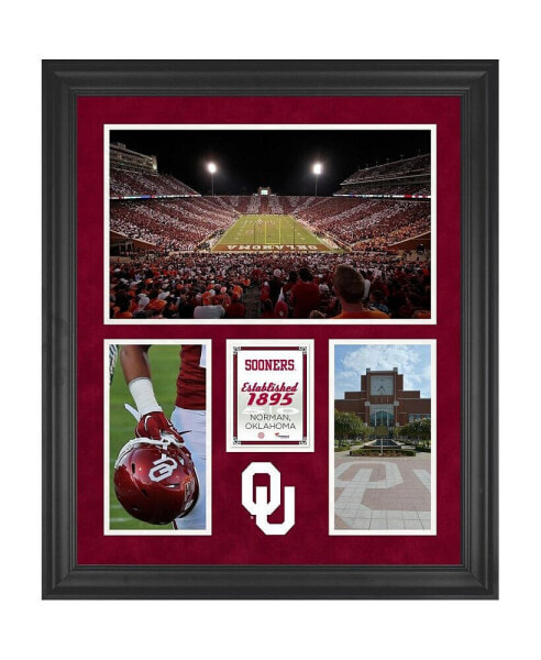 Oklahoma Sooners Gaylord Family-Oklahoma Memorial Stadium Framed 20'' x 24'' 3-Opening Collage