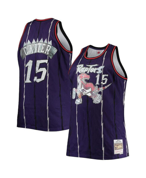 Men's Vince Carter Purple Toronto Raptors Big and Tall 1998-99 NBA 75th Anniversary Diamond Swingman Jersey