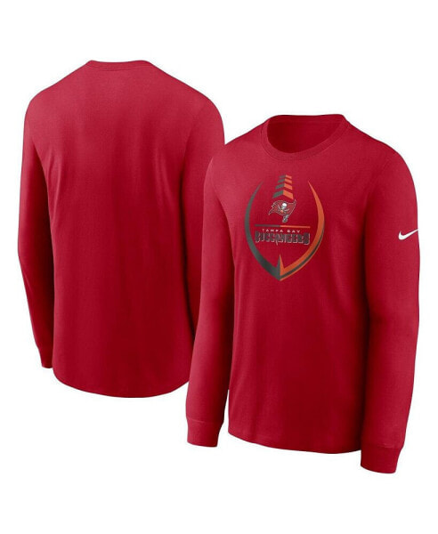 Men's Red Tampa Bay Buccaneers Icon Legend Long Sleeve T-shirt