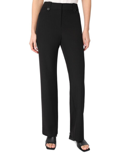 Women's Buttoned Belt Loop Trousers