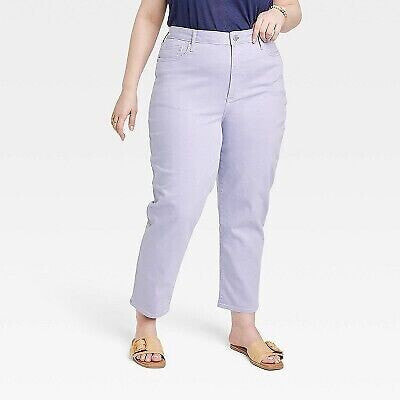 Women's High-Rise 90's Slim Straight Jeans - Universal Thread Purple 24