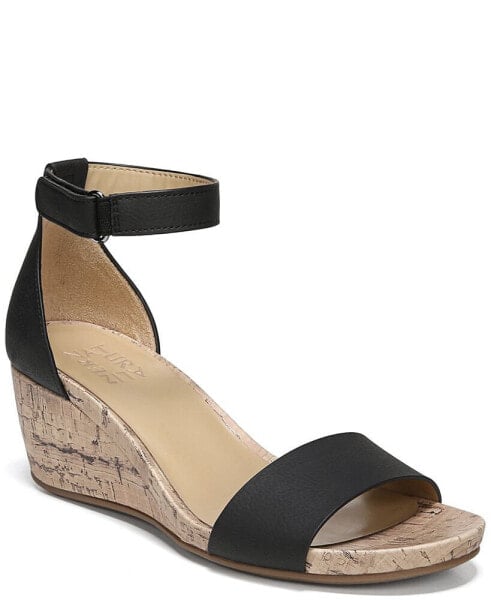 Areda Ankle Strap Wedge Sandals