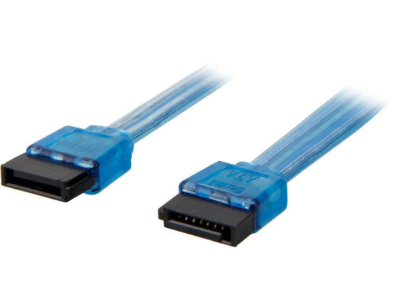 Nippon Labs SATA3-1.5FT-BU 1.5 ft. SATA III Male to Male Cable, UV Blue