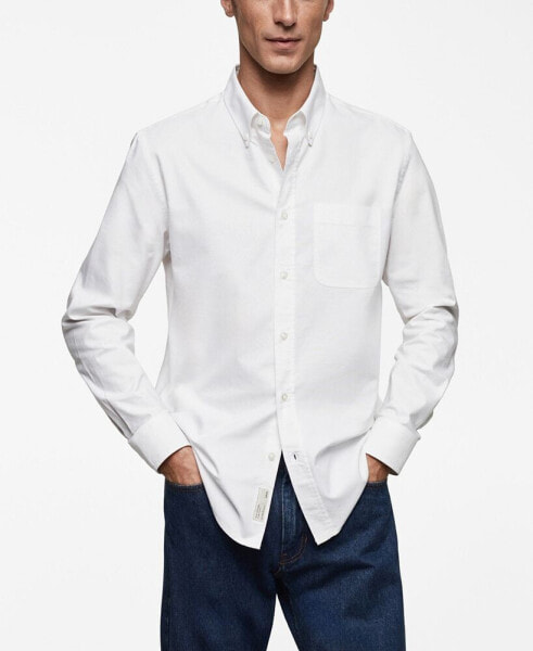 Men's Regular Fit Oxford Cotton Shirt