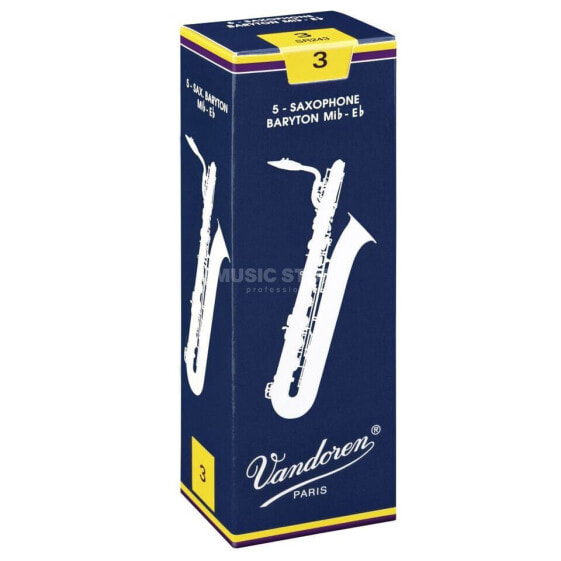 Vandoren Classic Baritone Sax Reeds 3.0 Box of 5