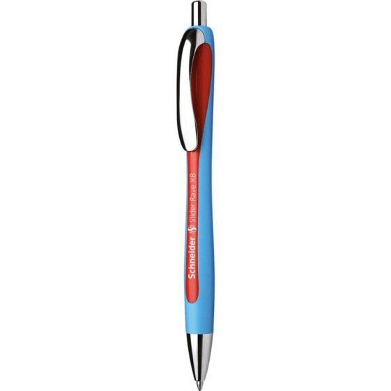 Ручка шариковая SCHNEIDER Slider Rave XB Clip-on Retractable, Красная, С очень жирной линией