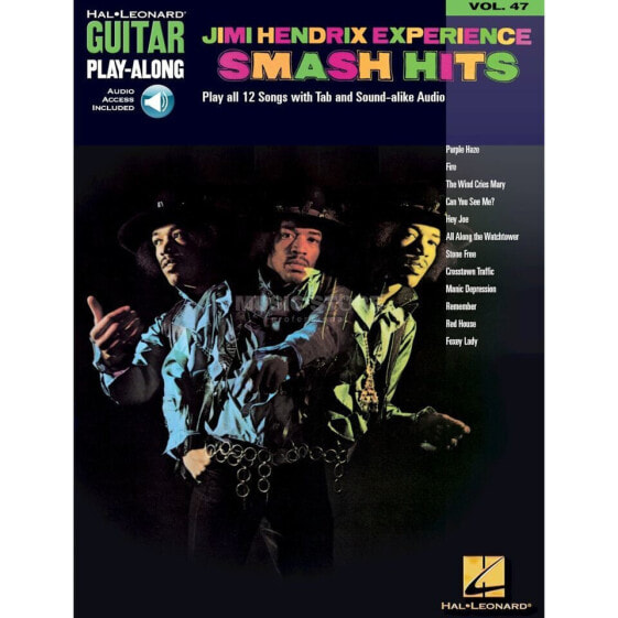 Hal Leonard Guitar Play-Along Volume 47: Jimi Hendrix Experience Smash Hits