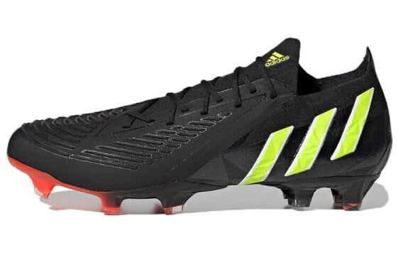 Кроссовки футбольные Adidas Predator Edge.1 L FG черно-желтые