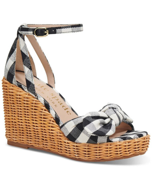 Women's Tianna Ankle-Strap Wicker Wedge Sandals