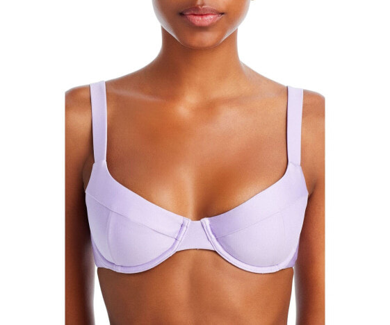 Бюстгальтер для плавания женский Satin Bikini Top SIMKHAI Purple размер S