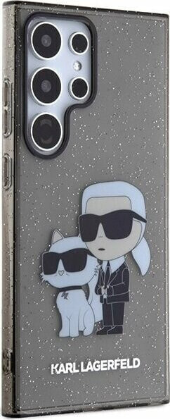 Karl Lagerfeld Oryginalne Etui KARL LAGERFELD Hardcase KLHCS24LHNKCTGK do SAMSUNG S24 Ultra (IML GLIT NFT K&C) czarny