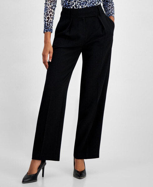 Women's Tab-Waist Pleated Trousers, Created for Macy's