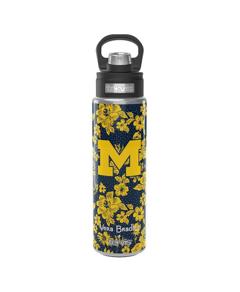 x Tervis Michigan Wolverines 24 Oz Wide Mouth Bottle with Deluxe Lid