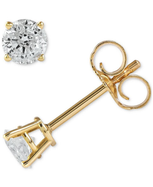 Diamond Stud Earrings (1/4 ct. t.w.) in 10k White or Yellow Gold