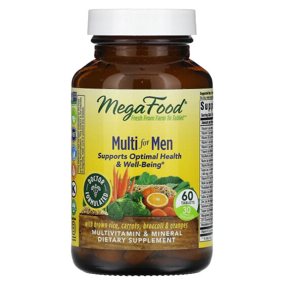 Витамины для мужского здоровья MegaFood Men's Advanced, 60 таблеток
