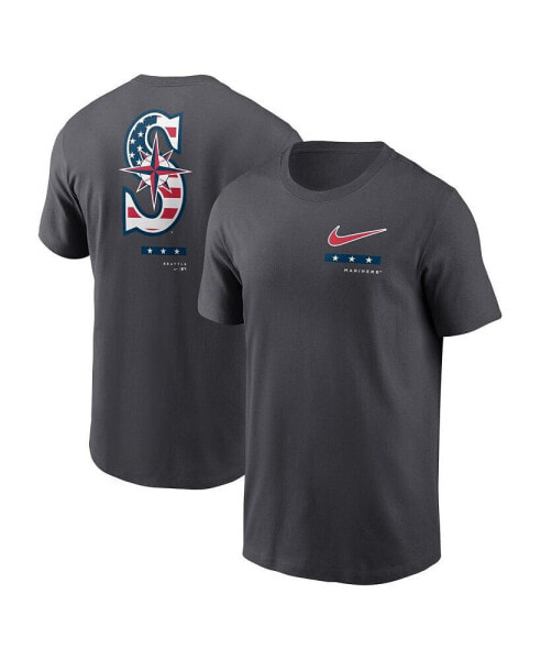 Men's Anthracite Seattle Mariners Americana T-shirt