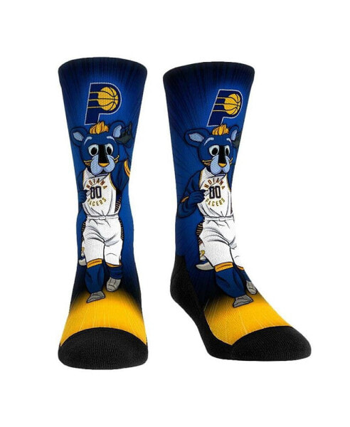 Men's and Women's Socks Indiana Pacers Mascot Pump Up Crew Socks