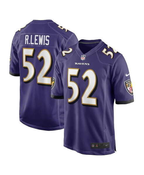 Men's Ray Lewis Purple Baltimore Ravens Retired Player Game Jersey