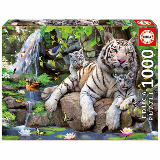 EDUCA BORRAS 1000 Pieces White Tiger Bengal Pieces Puzzle