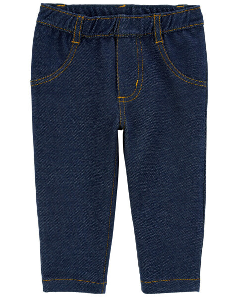 Baby Pull-On Faux Denim Pants 12M