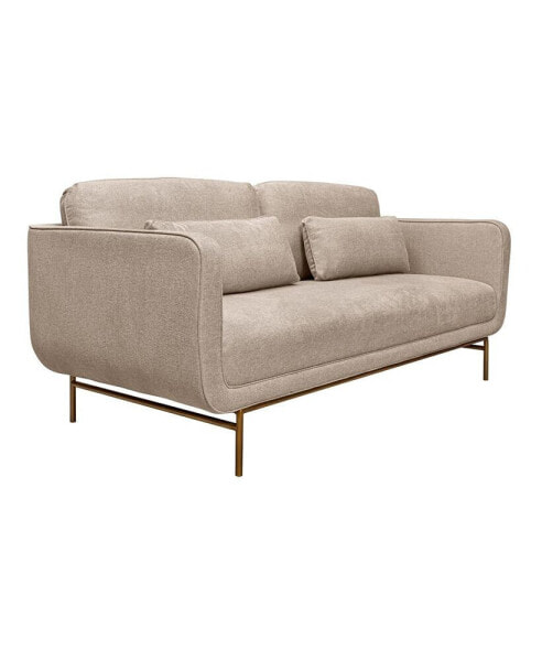 Lilou 77" Polyester, Nylon with Metal Legs Sofa