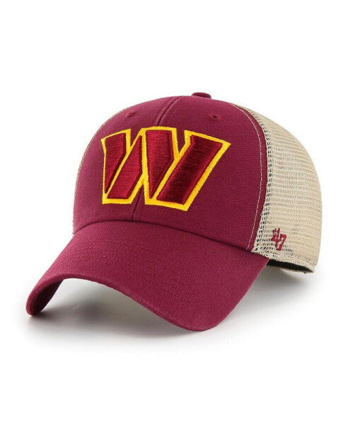 Men's Burgundy, Natural Washington Commanders Flagship MVP Snapback Hat