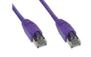 InLine Patch Cable SF/UTP Cat.5e purple 7.5m