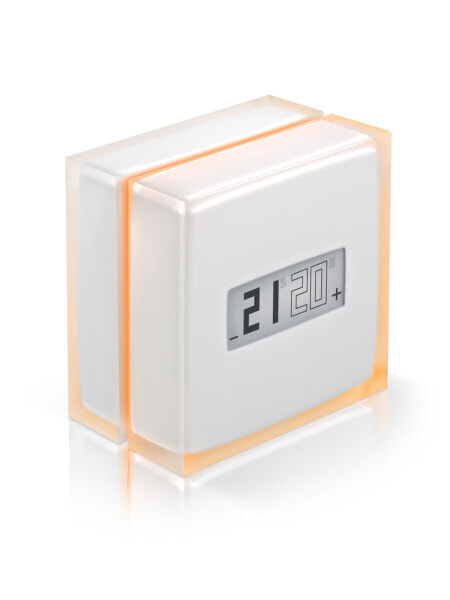 Netatmo Smart Thermostat - RF - 802.11b,802.11g,Wi-Fi 4 (802.11n) - 2.4 GHz - Translucent - White - 100 m - 5 - 30 °C