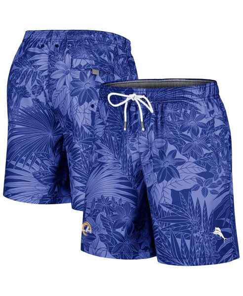 Men's Royal Los Angeles Rams Santiago Palms Board Shorts