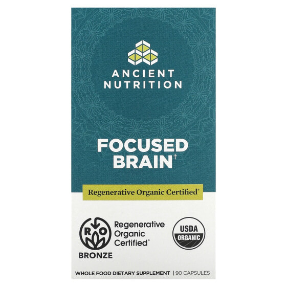 Капсулы для улучшения концентрации Ancient Nutrition Focused Brain, 90 шт.