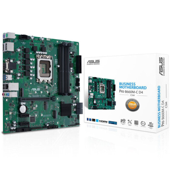 ASUS Pro B660M-C D4-CSM, Intel B660 Mainboard - Sockel 1700, DDR4