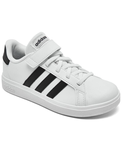 Little Kids Grand Court Adjustable Strap Closure Casual Sneakers from Finish Line