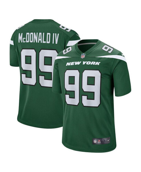 Men's Will McDonald IV Gotham Green New York Jets 2023 NFL Draft First Round Pick Game Jersey