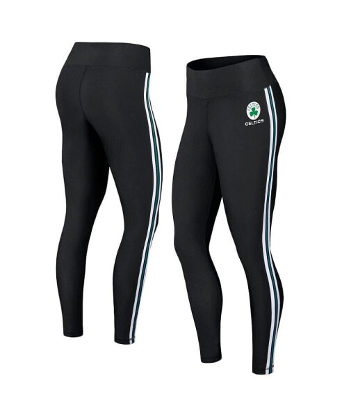 Women's Black Boston Celtics Color-Block Leggings