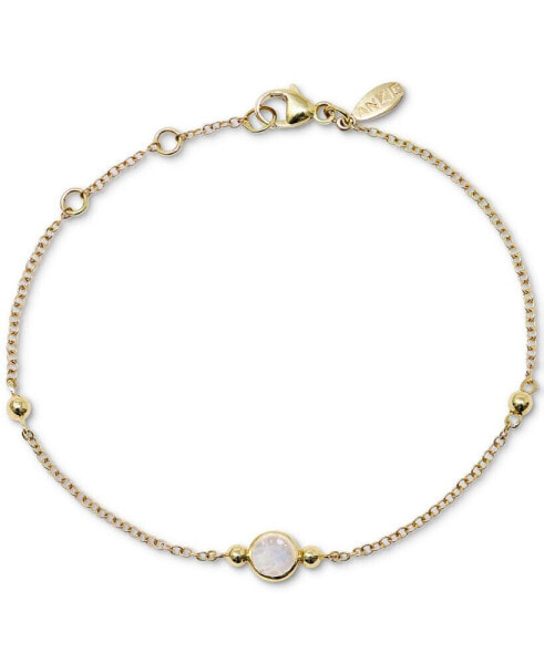 Браслет Anzie Moonstone Bead Link Gold.