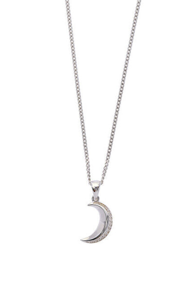 Selene Crescent Silver Necklace 61288 (chain, pendant)