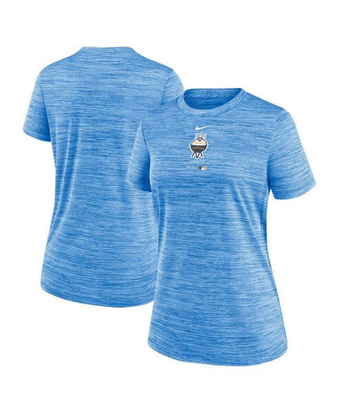 Women's Blue Milwaukee Brewers City Connect Practice Velocity T-shirt