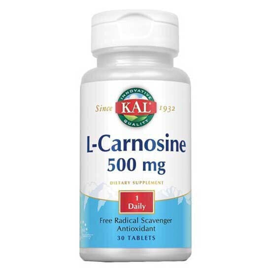 Питательные капсулы L-Carnosine 500 мг 30 штук KAL