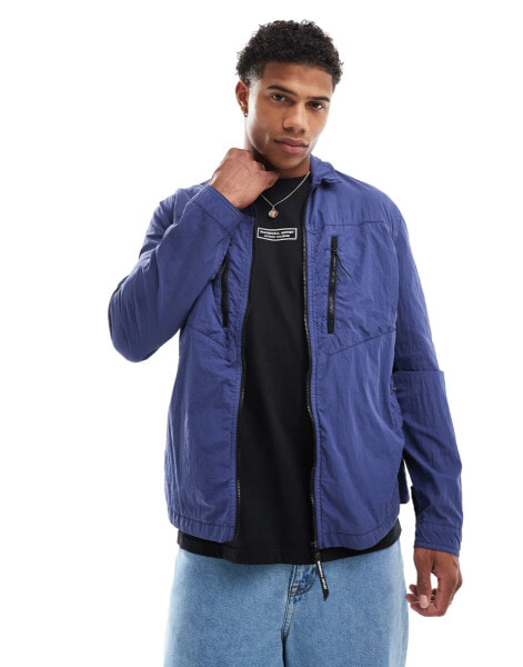 Marshall Artist nova overshirt in blue