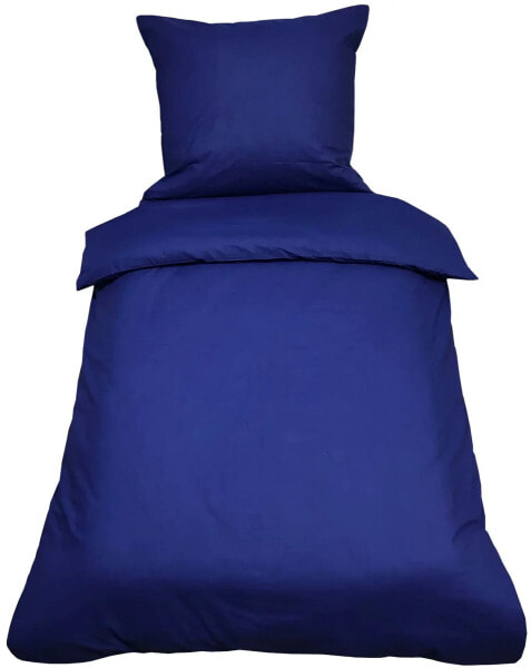 Комплект постельного белья One-Home Uni dunkelblau 135 x 200 см