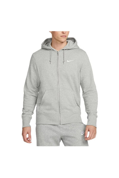 Спортивная толстовка серого цвета с капюшоном Nike CZ4147-063