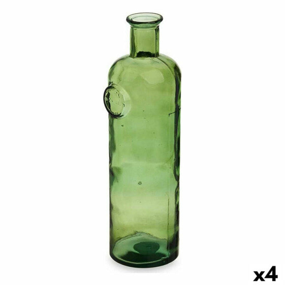 Декоративная бутылка Gift Decor Stamp Зеленая 14 x 44 x 13 см (4 штуки)