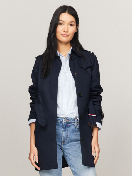 Belted Single-Breasted Trench