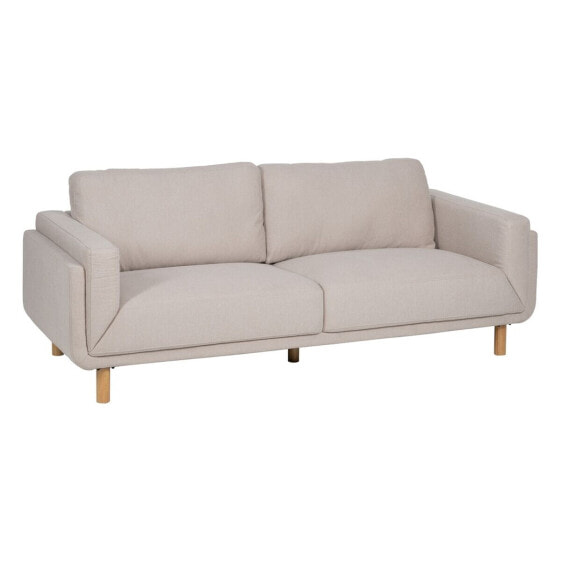 3-Seater Sofa Beige 216 x 90 x 82 cm