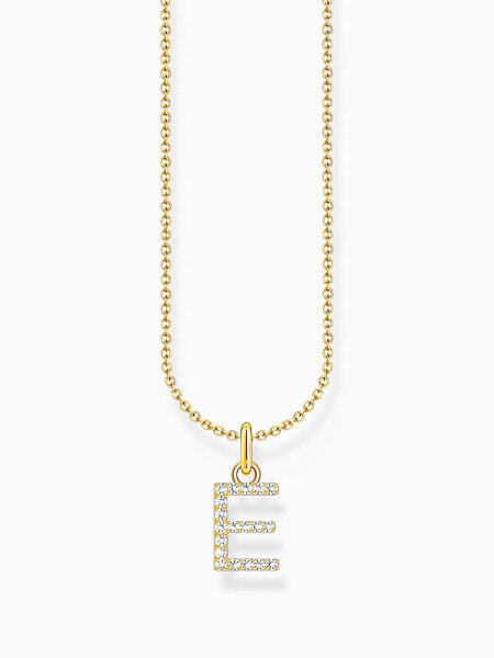 Thomas Sabo KE2244-414-14-L45V Gold-plated necklace letter E