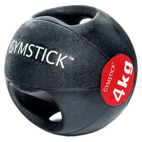 Медицинский мяч с ручками из резины 4 кг Gymstick